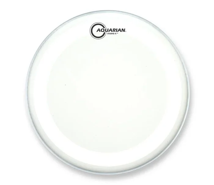 Aquarian 14″ Studio-X Texture Coated White 10mil Single Ply Drumhead with X Ring