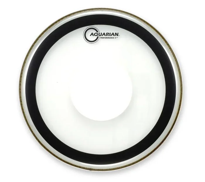 Aquarian 18″ Performance II Clear 7/7 Bonded Double Ply Bass Drumhead With Power Dot
