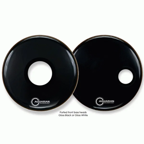 Aquarian PTCC20W Ported Fr Bass White Drumhead