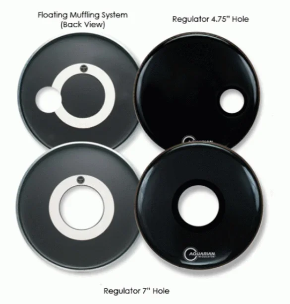 Aquarian RPT16W Regulator Large 7 White Drumhead