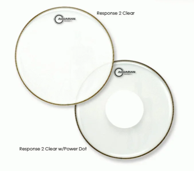 Aquarian RSP2-20B Response 2 2Ply Clear Drumhead