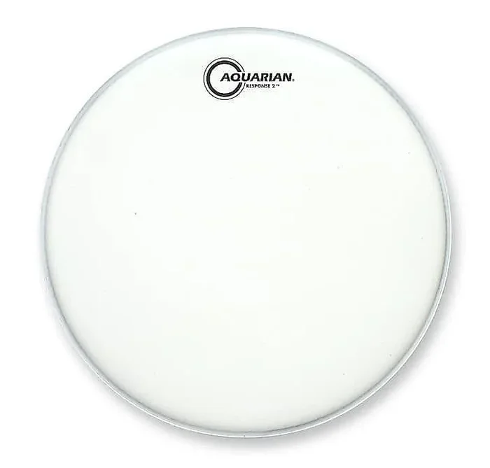Aquarian TCRSP2-14 14 ” White Texture Coated Response 2 Drum Head