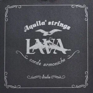 Aquila Lava 8-String Tenor Ukulele String Set – Grey-Black with Mother-of-Pearl Finish