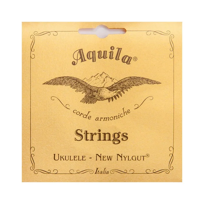 Aquila Soprano Ukulele String Set – New Nylgut, High G, Key of C (GCEA)