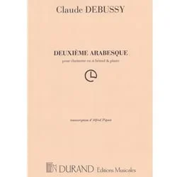 Arabesque No. 2 – Clarinet and Piano