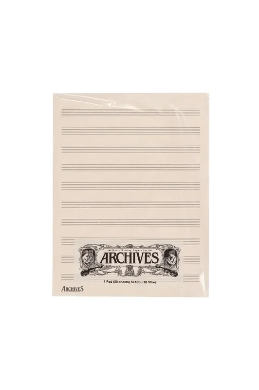 Archives Manuscript Score Pads, 10 Stave, 50 Sheets