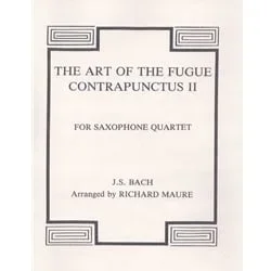 Art of the Fugue: Contrapunctus II – Sax Quartet (SATB)