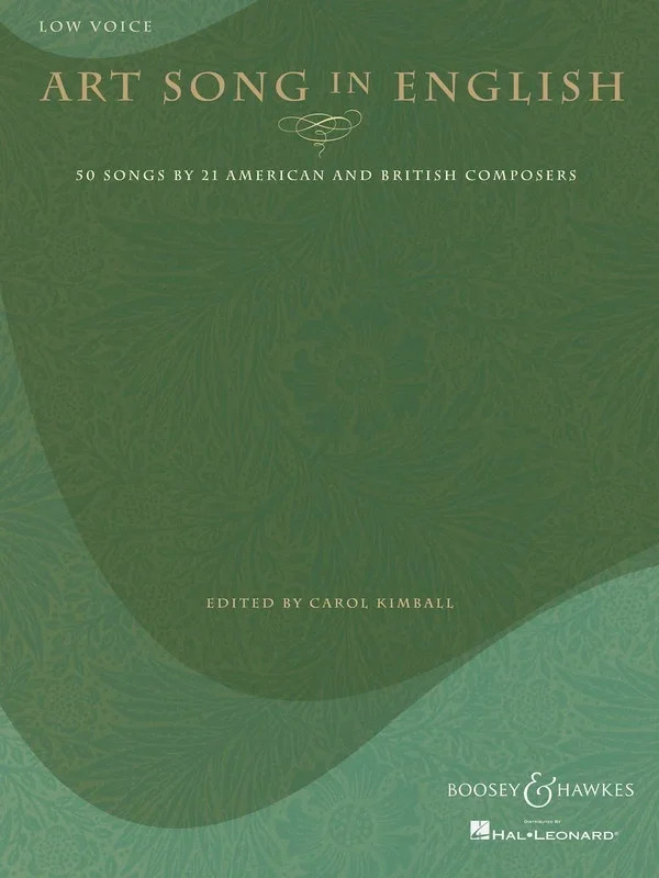 Art Song In English Low Voice (Softcover Book)