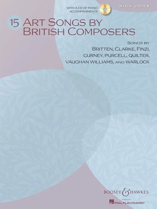 Art Songs 15 By British Composers High Book/CD (Softcover Book/CD)