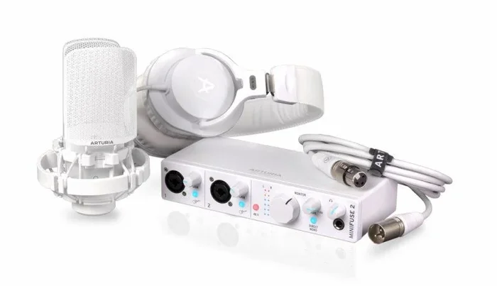 Arturia MiniFuse Recording Pack – Audio Interface, Microphone, Headphones, Cables