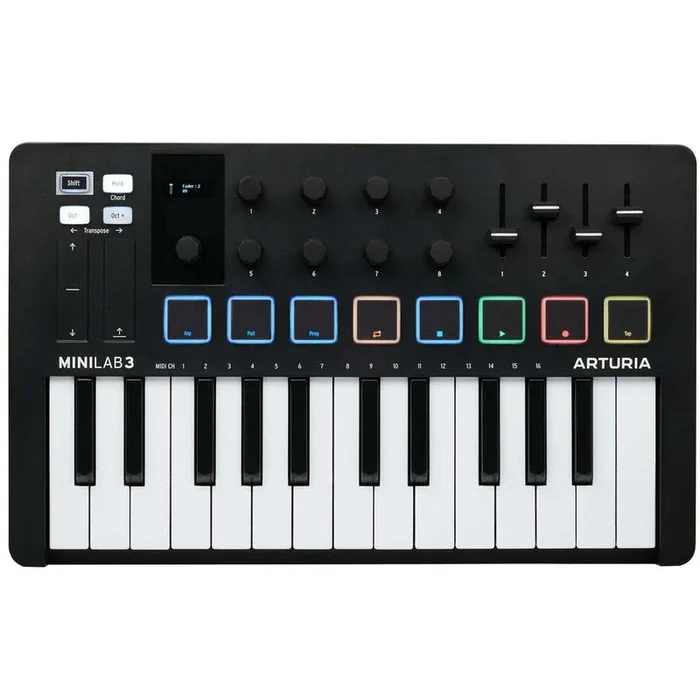Arturia MiniLab MK3 MIDI Keyboard 25 Key – Black