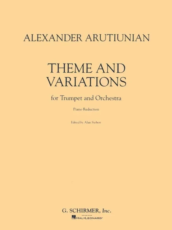 Arutiunian Theme/Variations Trumpet/Piano