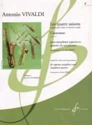 Autumn from The Four Seasons – Soprano Sax and Sax Quartet SATB