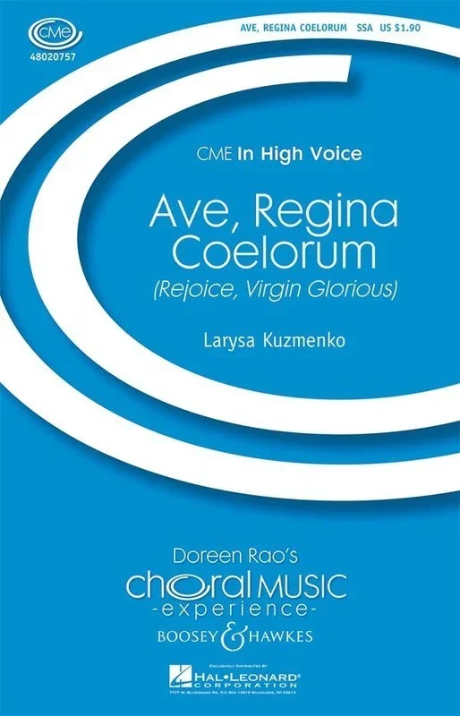 Ave Regina Coelorum (Rejoice Virgin Glorious) (Single Music Sheet)