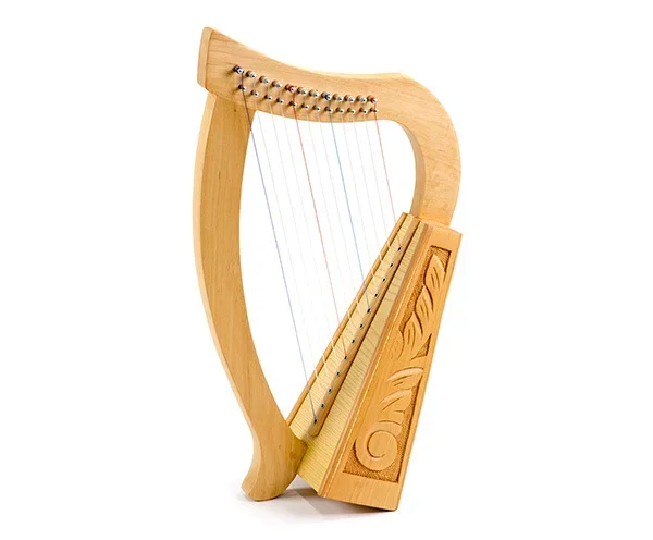 Baby Harp – 12 String Carved w/Bag