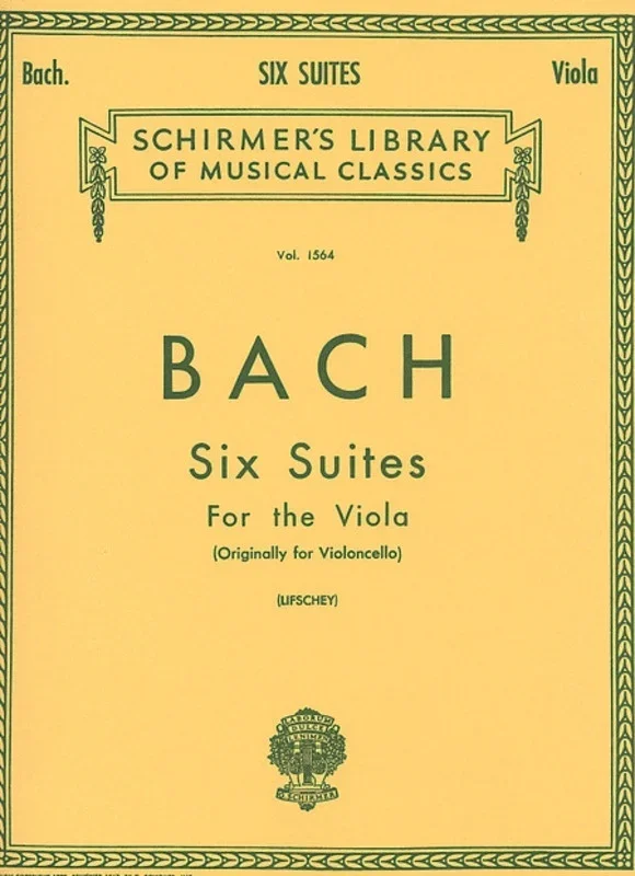 Bach 6 Suites Viola Lib.1564