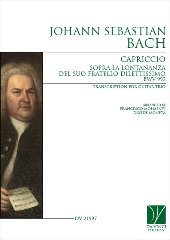 Bach – Capriccio Sopra La Lontananza Bwv 992 Guitar Trio Set of Parts (Classical Guitar)