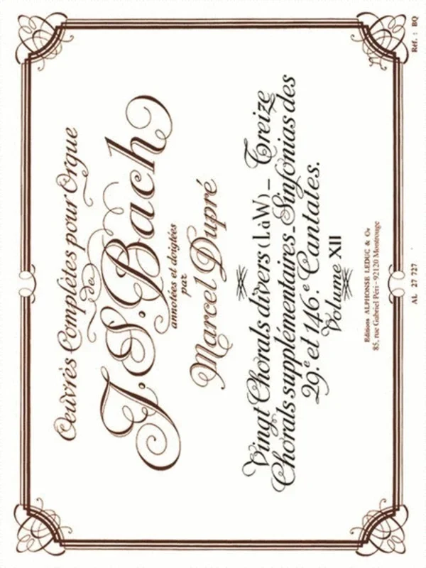 Bach – Complete Organ Works Vol 12 (Softcover Book)