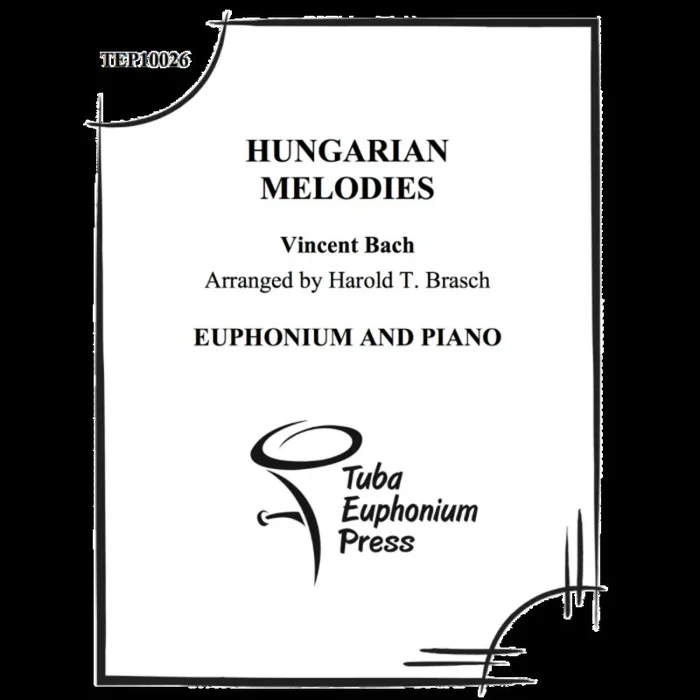 Bach – Hungarian Melodies For Euphonium/Piano Softcover Book (Euphonium)