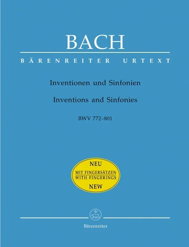 Bach – Inventions & Sinfonias Bwv 772-801 With Fingerings