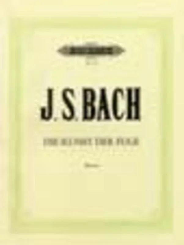 Bach – The Art Of The Fugue Bwv 1080 Piano Ed Czerny Book
