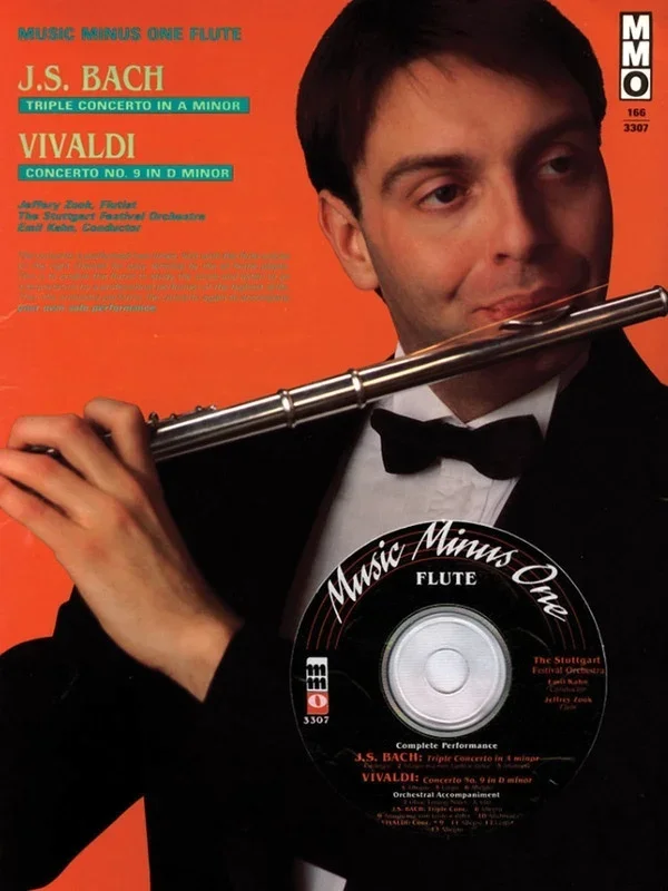 Bach – Triple Concerto Vivaldi Concerto No 9 Flute Book/CD (Softcover Book/CD)