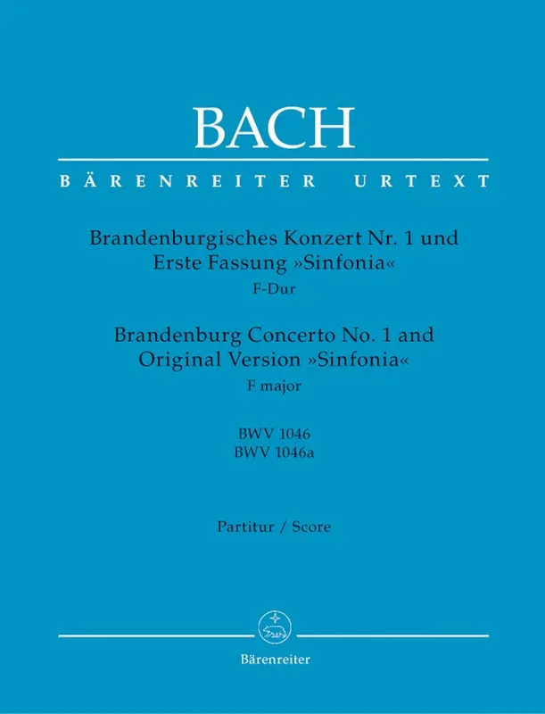 Bach: Brandenburg Concerto No 1 New Ed – Full Score