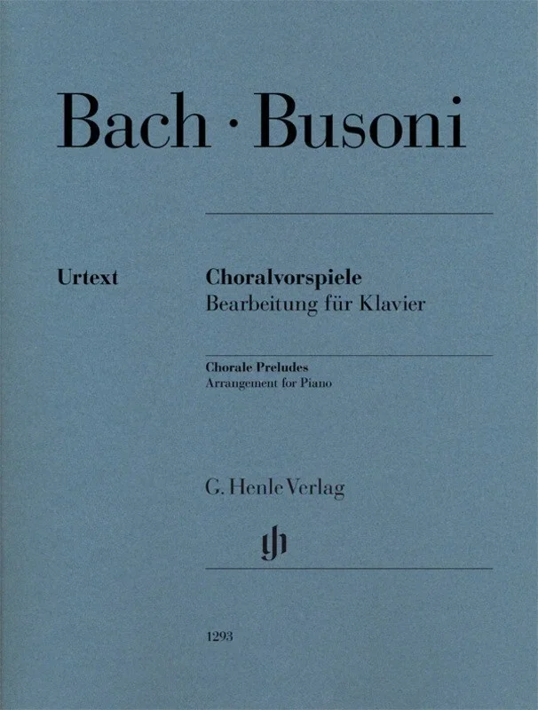 Bach Busoni – Chorale Preludes For Piano (Softcover Book)