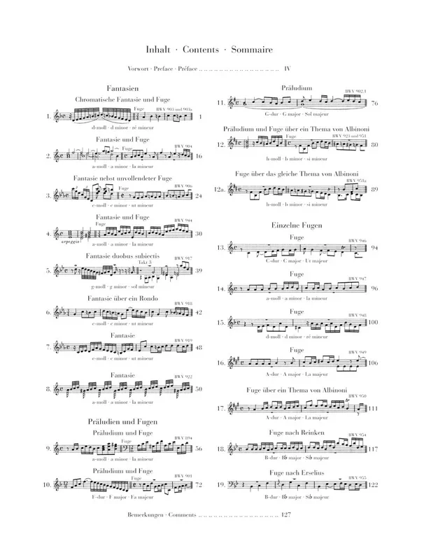 Bach: Fantasies, Preludes and Fugues