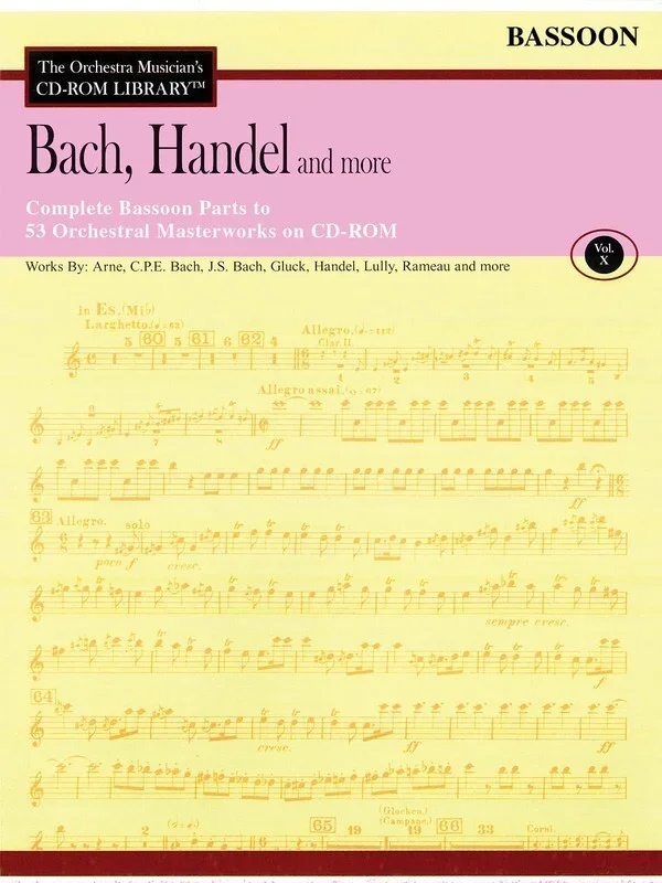 Bach Handel and More Bassoon CD Rom Lib V10 (CD-Rom Only)