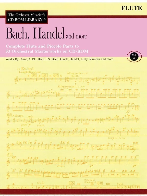 Bach Handel and More Flute CD Rom Lib V10 Flute (CD-Rom Only)