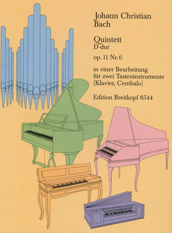 Bach: Quintet in D Major, Op. 11, No. 6 (arr. for 2 keyboard instruments)