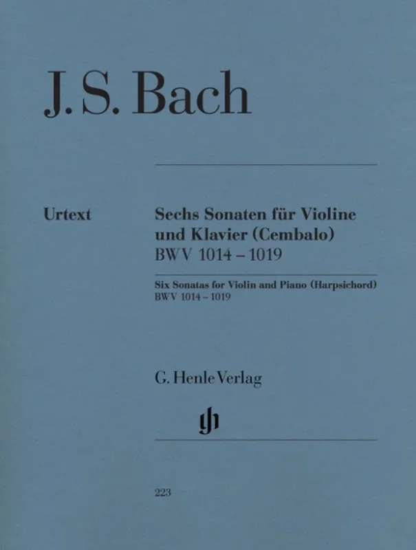 Bach: Six Sonatas for Violin & Piano BWV 1014 – 1019