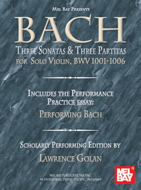 Bach Three Sonatas And Three Partitas Solo Violin (Softcover Book)