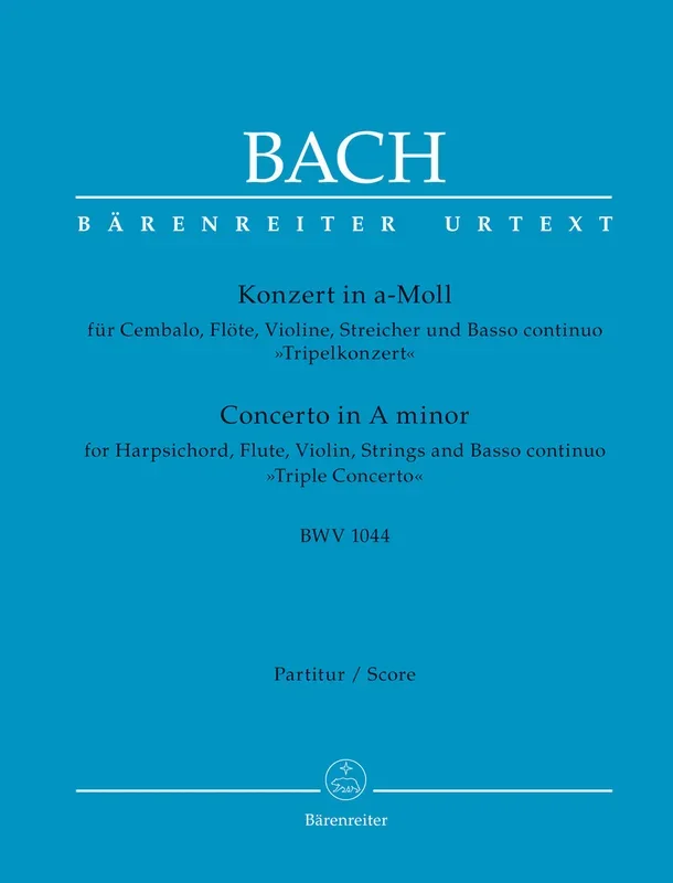 Bach: Triple Concerto for Harpsichord, Flute and Violin in A Minor, BWV 1044