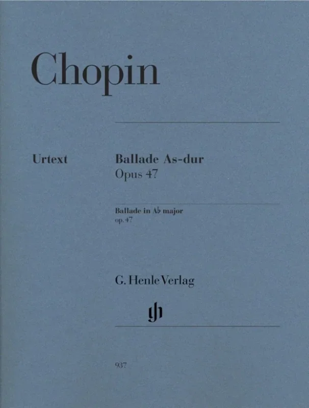 Ballade Op 47 A Flat Urtext (Softcover Book)