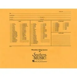 Band and Orchestra Filing Envelope