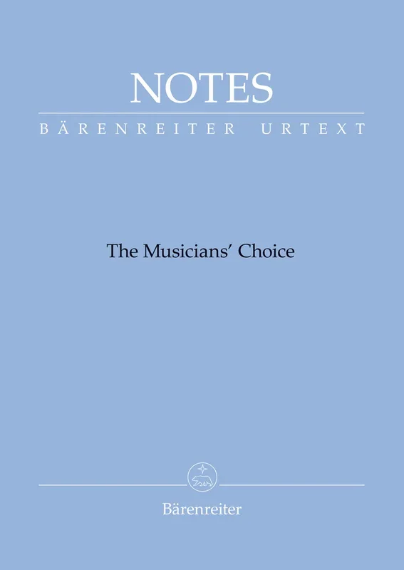 Bärenreiter: The Musician’s Choice Notebook – Blue Cover