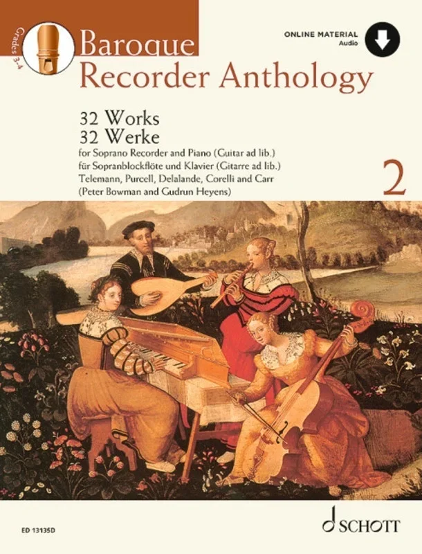 Baroque Recorder Anthology Vol 2 Descant Bk/Ola Sftcvr/Online Audio (Descant Recorder)