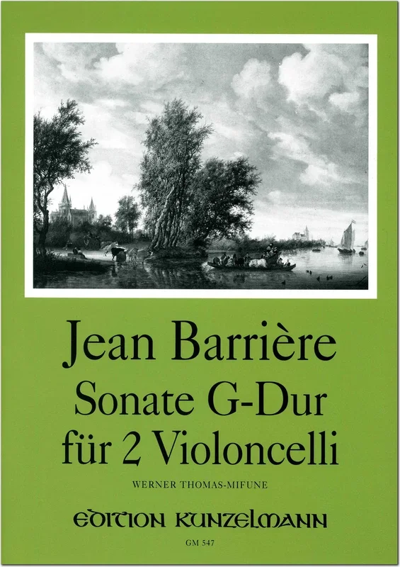 Barrière: Sonata in G Major for 2 Cellos