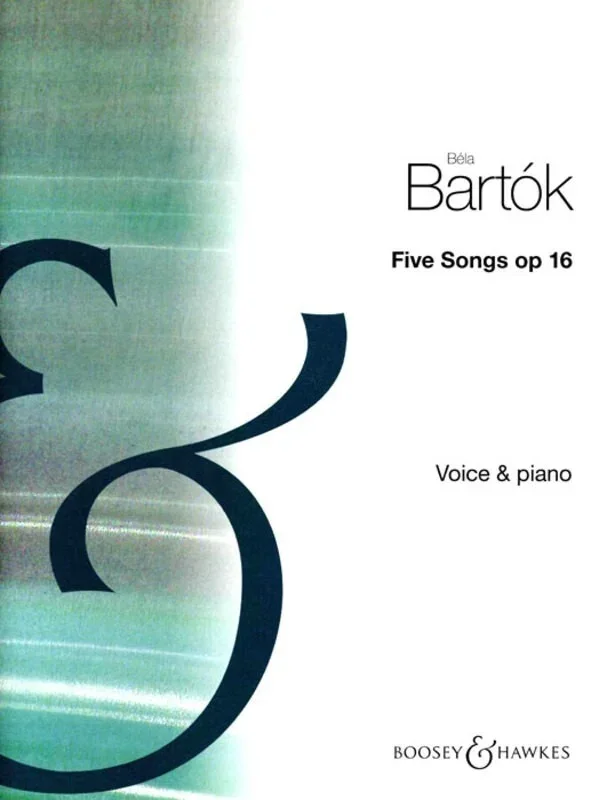 Bartok – 5 Songs Op 16 Medium Voice/Piano (Softcover Book)