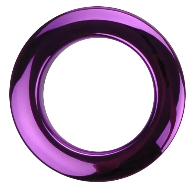 Bass Drum O’s 2″ Purple Chrome Drum O’s/Tom Ports (2 Pack)