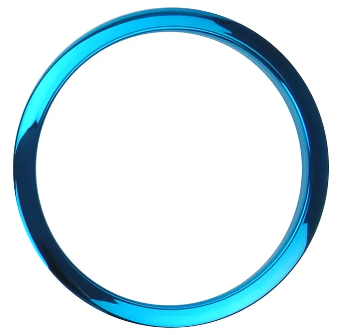 Bass Drum O’s 6″ Blue Chrome Drum O’s