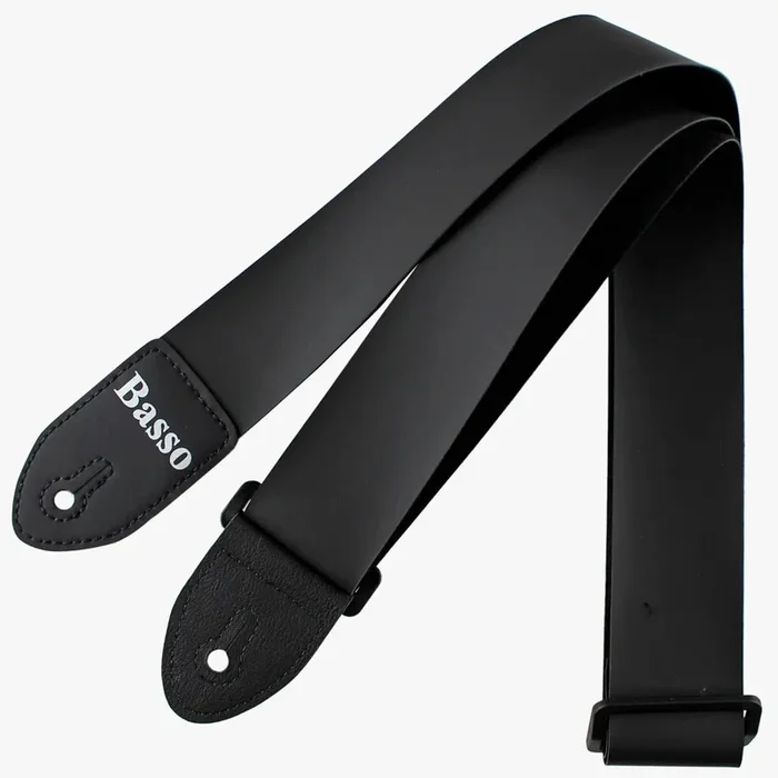 Basso Synthetic Guitar Strap – Black NY01