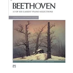 Beethoven: 16 of His Easiest Piano Selections – Piano
