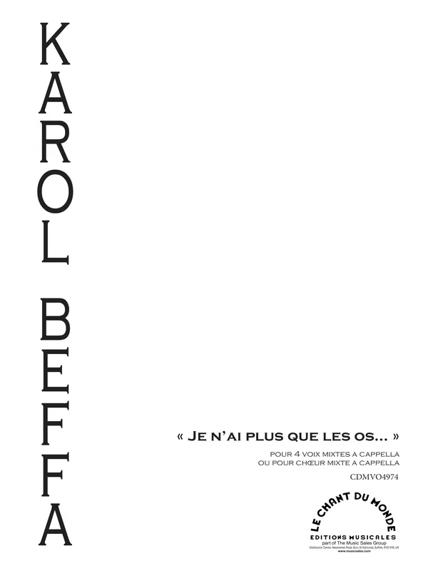 Beffa: Je N’Ai Plus Que Les Os