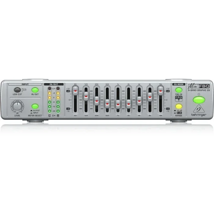 Behringer FBQ800 9-Band Graphic Equalizer Ultra-Compact Design