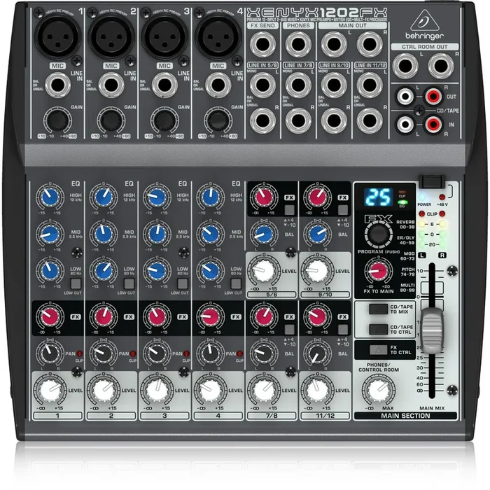 Behringer Xenyx 1202FX 12-Input Mic/Line Mixer w/ FX