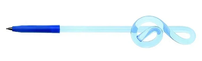 Bent Pen G Clef Blue