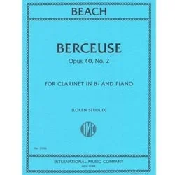Berceuse, Op. 40, No. 2 – Clarinet and Piano